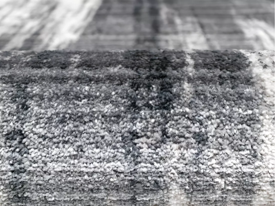 Tapis style vintage BLURRY - 160 x 230 cm - gris