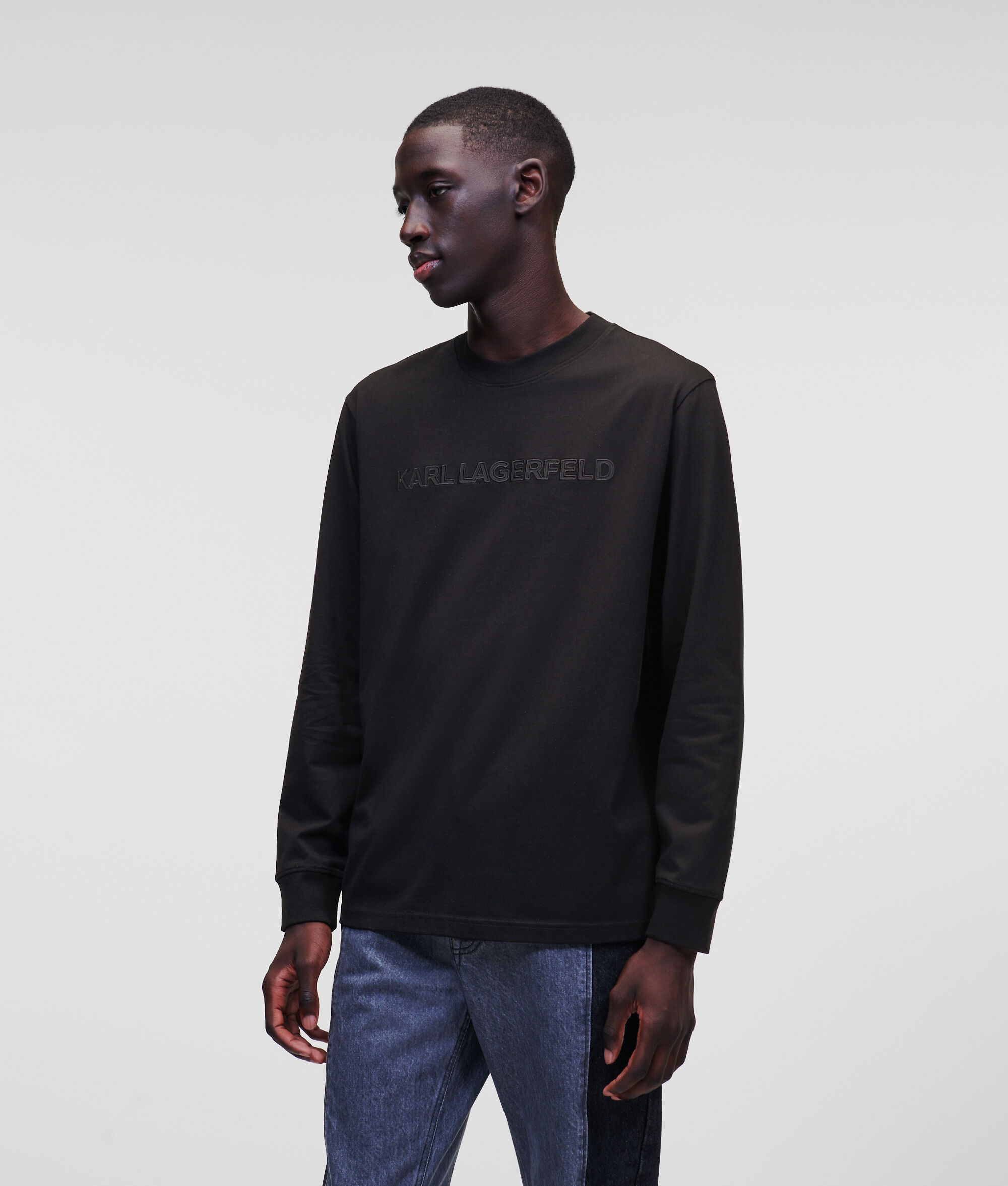 T-SHIRT À MANCHES LONGUES AVEC LOGO KARL