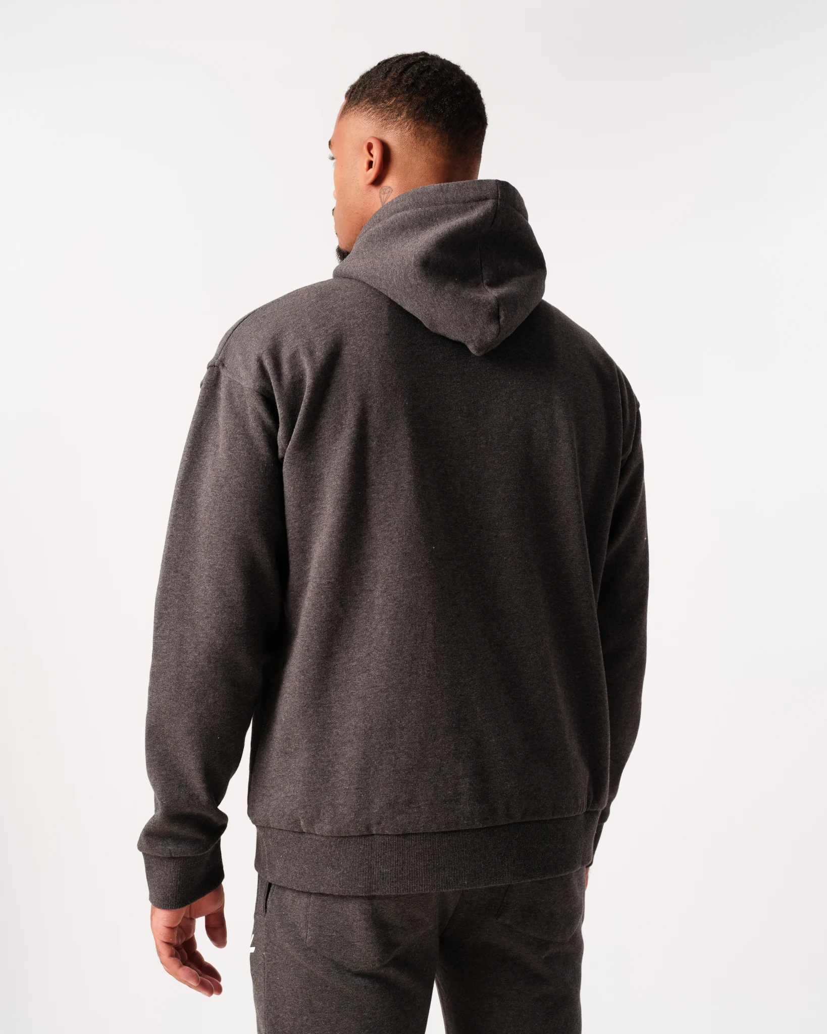 LEVITY Core Sweat Hoodie Dark Grey Melange