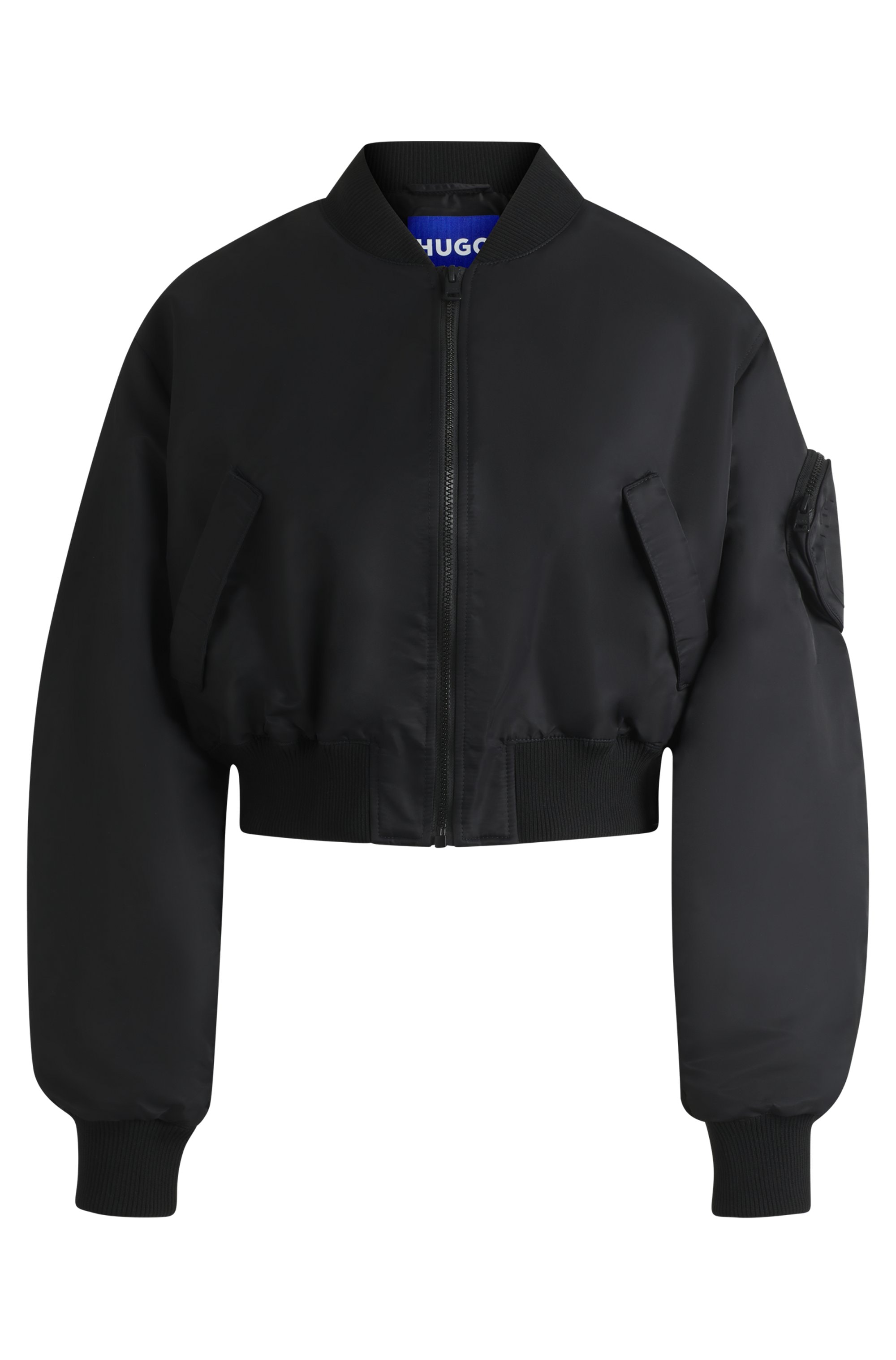 HUGO Blue Bomberjacke »Foraia« mit aufgesetzter Ärmeltasche, Iconic Streetstyle