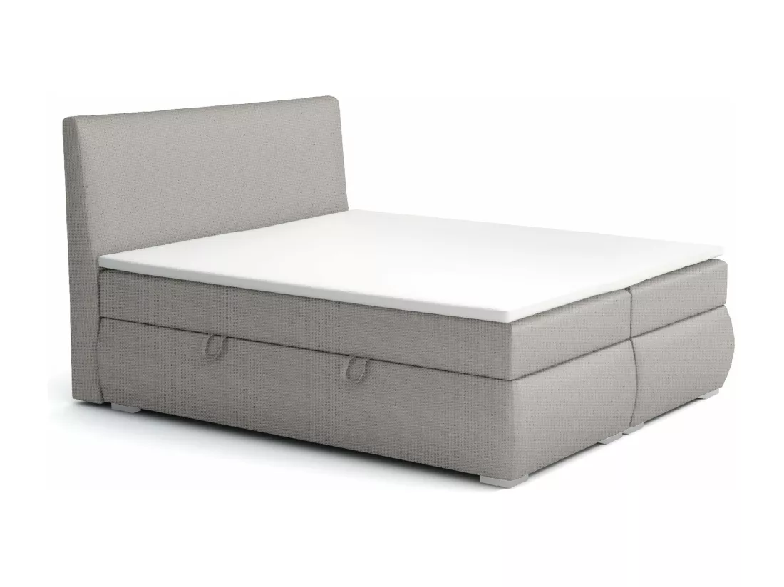 LIT BOXSPRING avec tiroirs de rangement Buffalo 140x200 cm, Lux 05 (Gris clair)