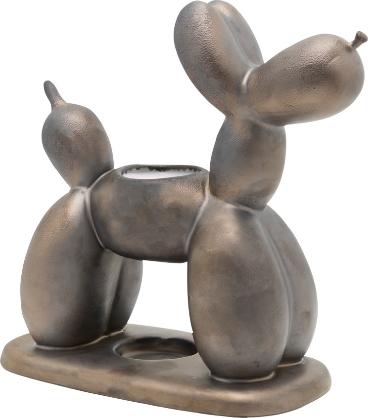 ScentChips geurbrander Balloon Dog grijs 11 x 20 x 21 cm
