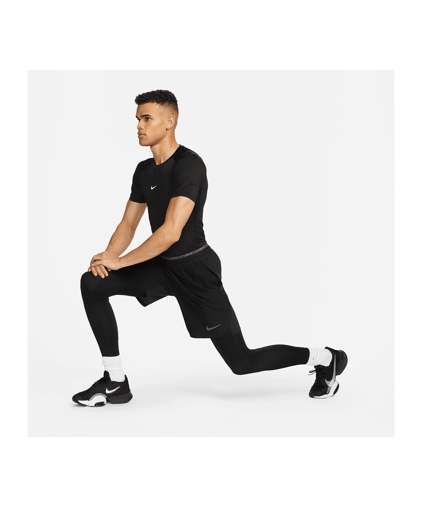 Nike Pro Dri-Fit Training T-Shirt Schwarz F010