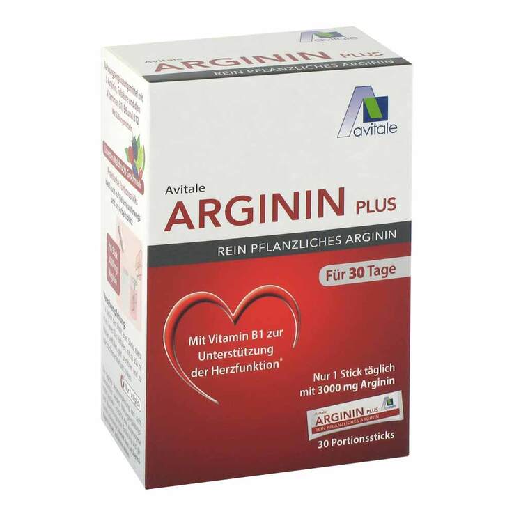 Arginin Plus Vitamin B1 + B6 + B12 + Folsäure Sticks, 30X5.9 g