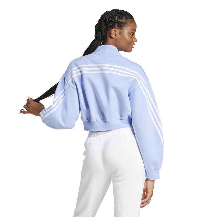 adidas FI 3S Bomber Crop Sweatshirt Lilla