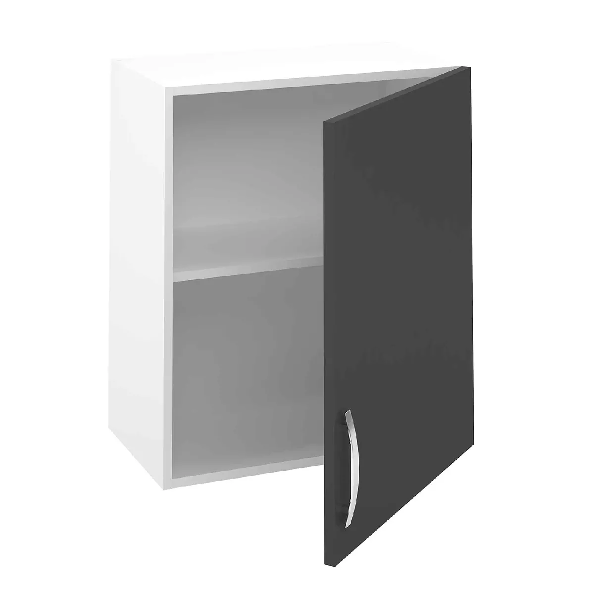 Pegane Meuble haut de cuisine avec porte Gris - 70x60x33 cm