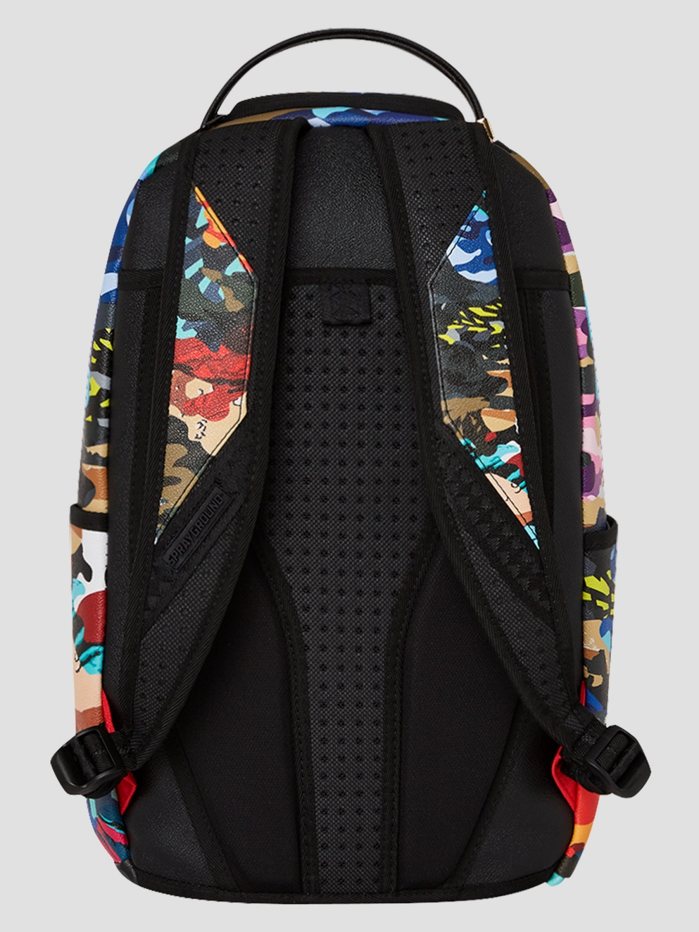Sprayground Sliced And Diced Camo Backpack red/blue/grey/purple