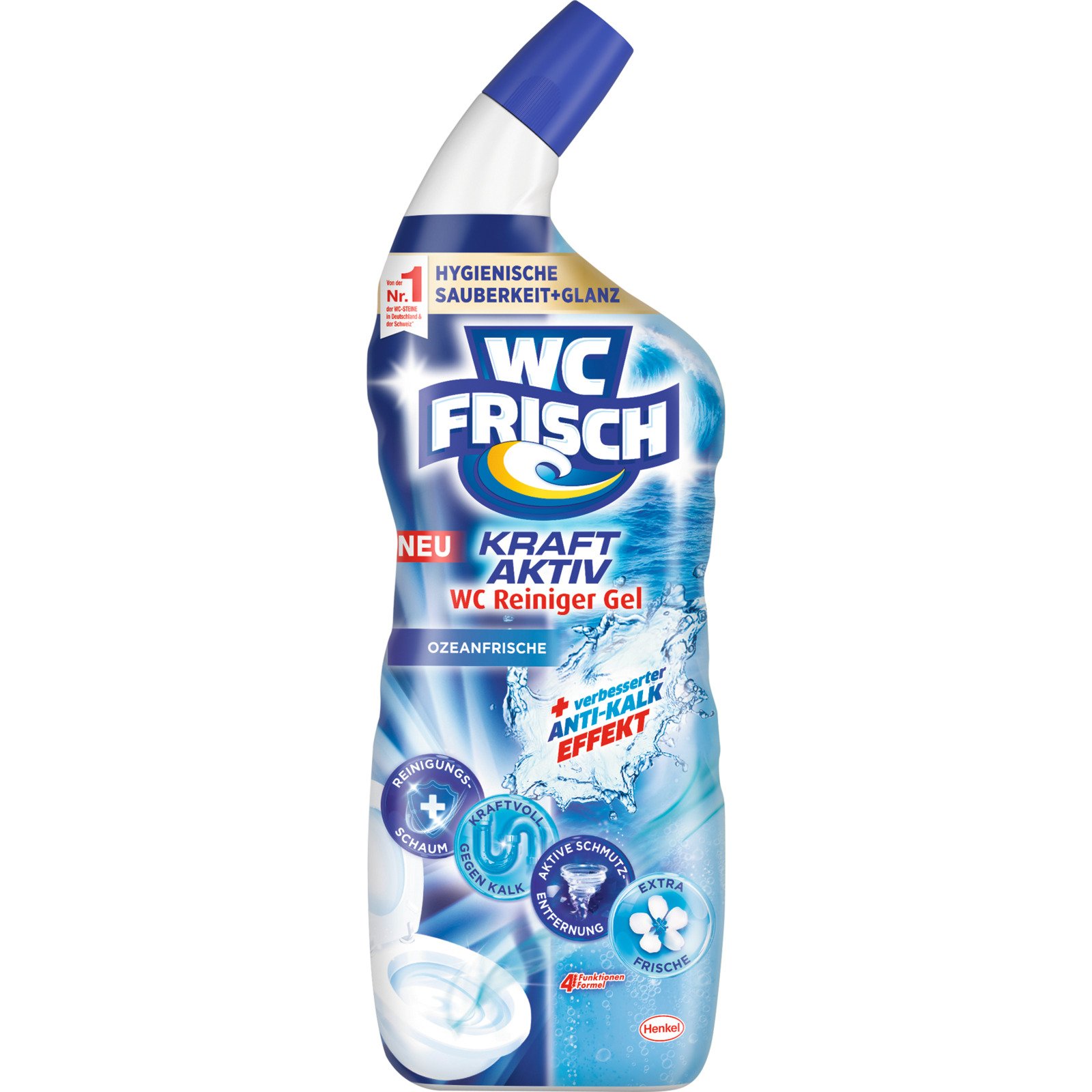 WC Frisch WC Reiniger Gel Kraft Aktiv Ozeanfrische 2 x 750 ml
