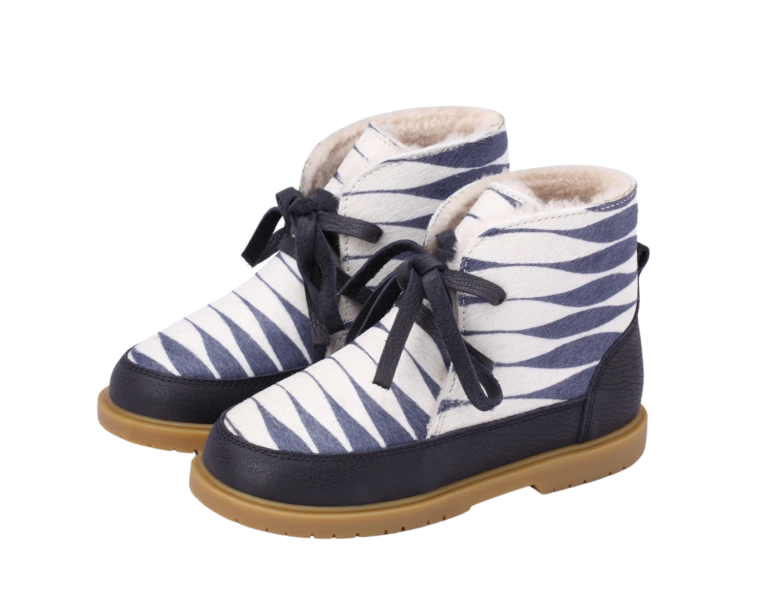 Buddy Exclusive Boots | Blue Striped Cow Hair