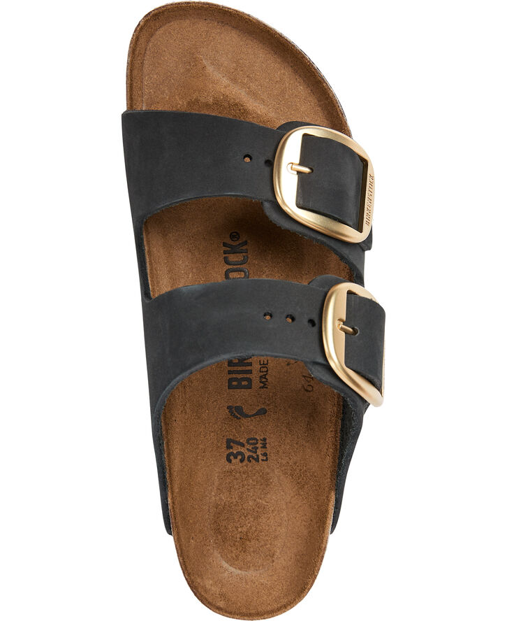 Birkenstock Arizona Big Buckle LENB black gold Black