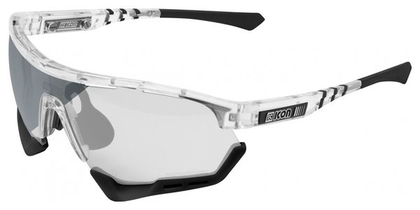 Scicon Sports Aerotech SCN XT Photochromic XL Lunettes De Soleil De Performance Sportive (Miroir Argenté Scnxt Photocromique/Briller)
