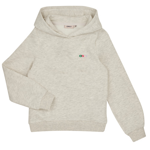 Only - KOGNOOMI L/S LOGO HOOD SWT NOOS - Beige