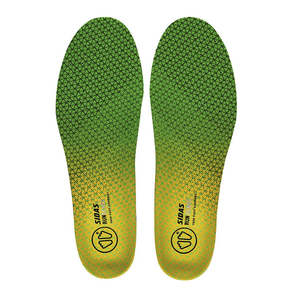 Sidas RUN 3D SENSE - Semelles green/black/yellow