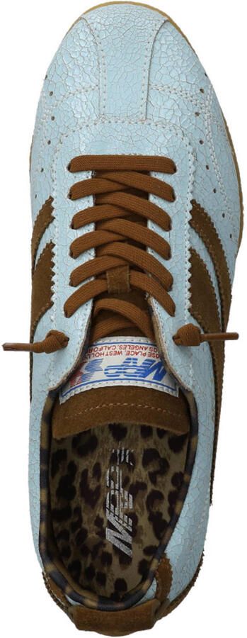 Maripe MRP dames sneaker Runaway leder en suède lichtblauw naturel