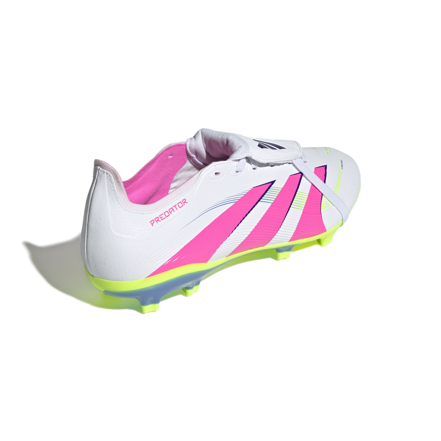 Adidas Predator League FT Gras / Kunstgras Voetbalschoenen (MG) Wit Roze Neongeel
