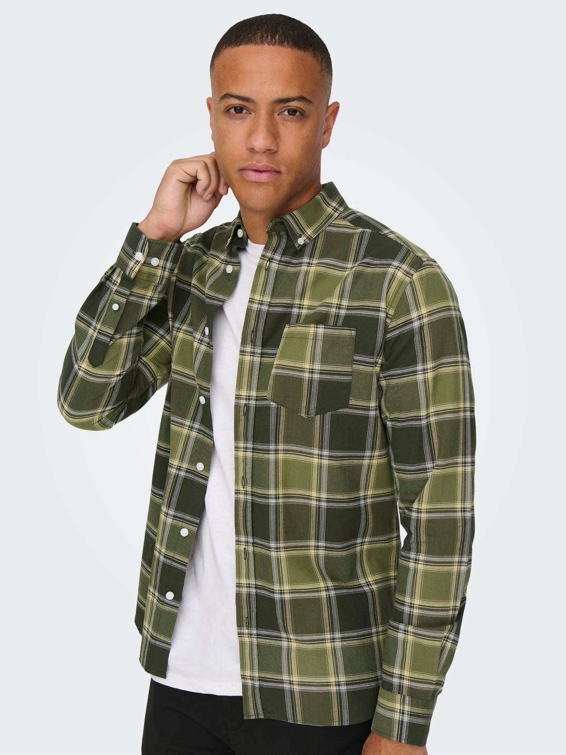 ONSALVARO Oxford Hemd Rosin