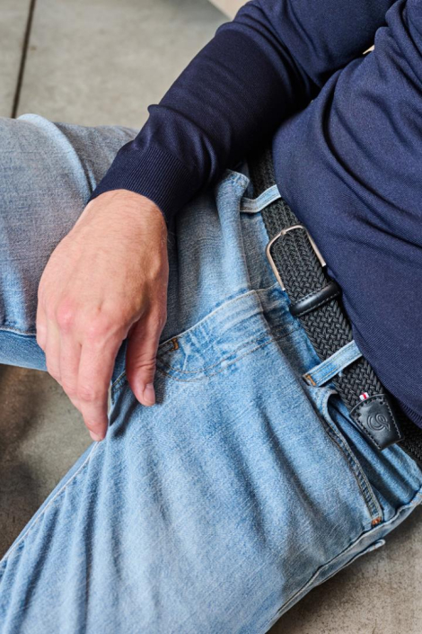 La Boucle zwarte heren riem