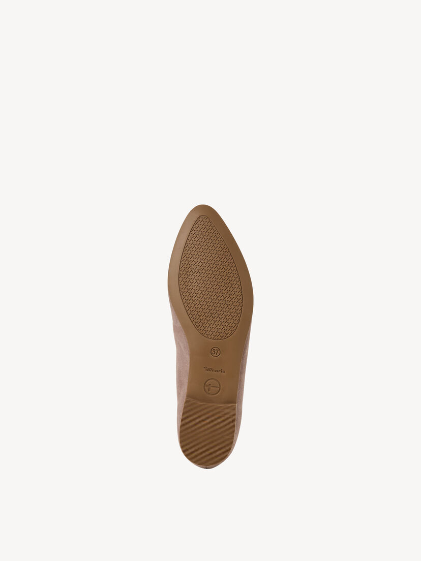 Leren Ballerina - beige