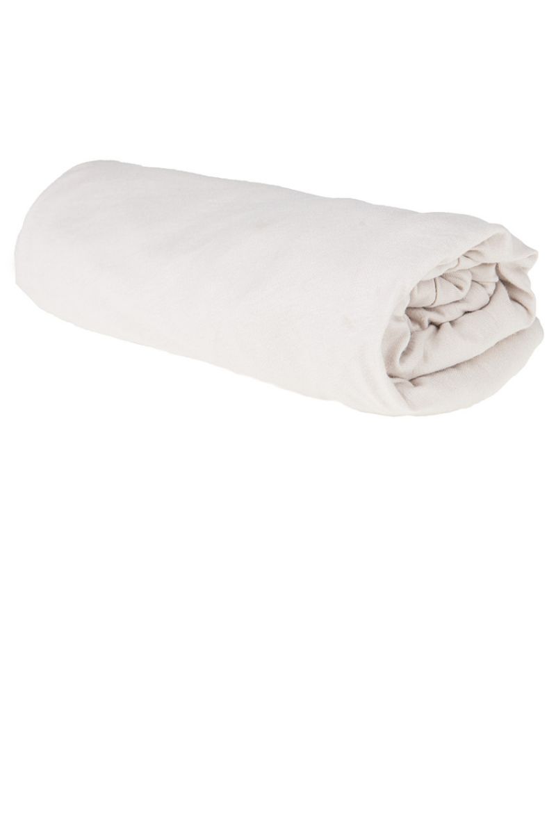 Drap housse à coins élastiqués 120 x 60 cm - Beige