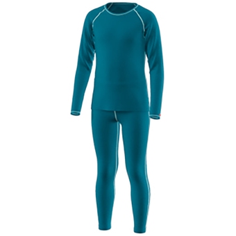 Löffler Transtex Warm Funktionswäsche-Set Lang Blue Coral Kinder