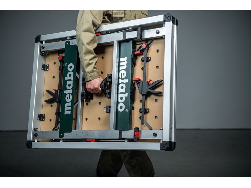 Metabo Multifunktionstisch MWB 100 Mobiler Arbeitstisch für flexible Verwendung