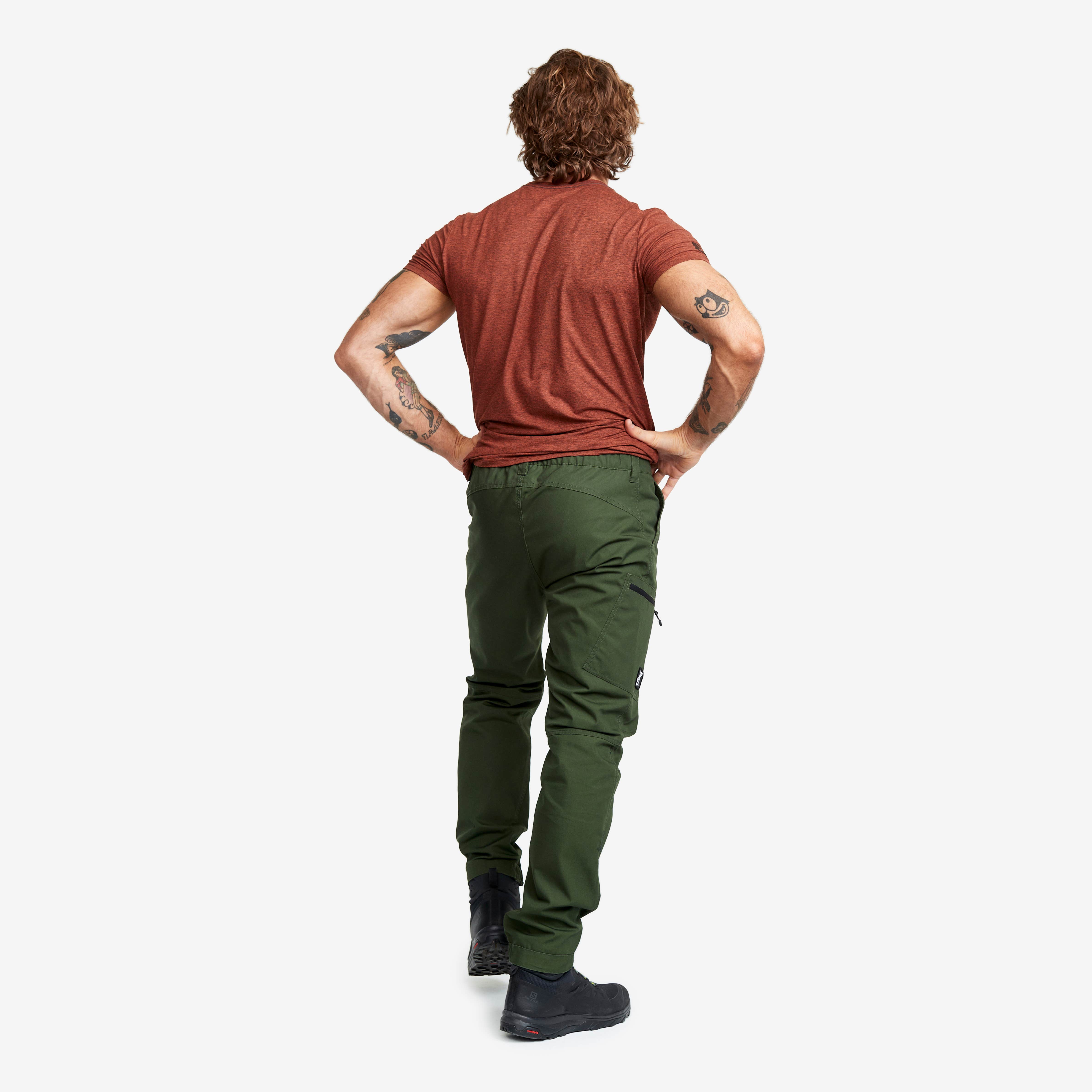 Outdoor Basic Pants Herre Forest Green