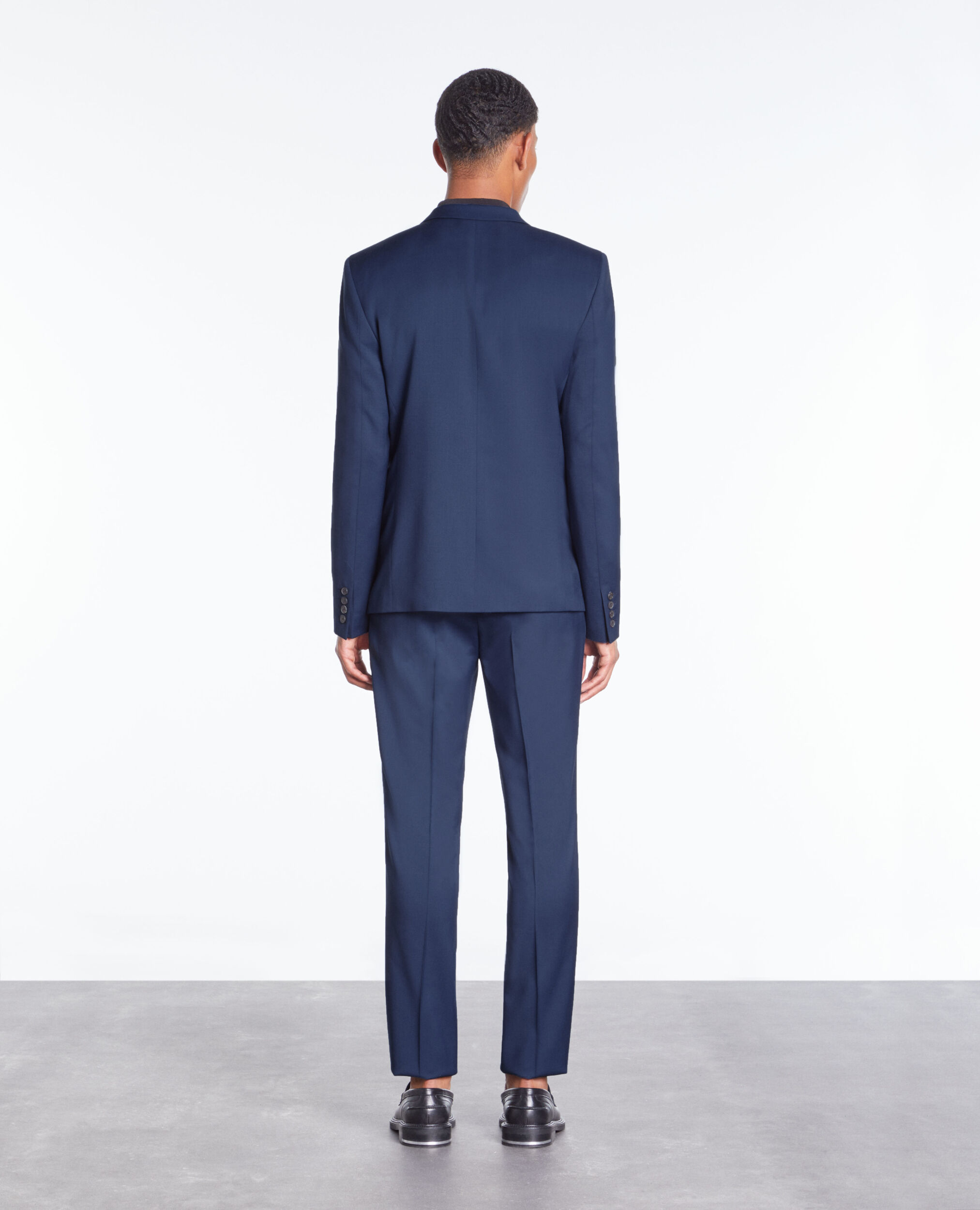 Veste de costume bleue en laine