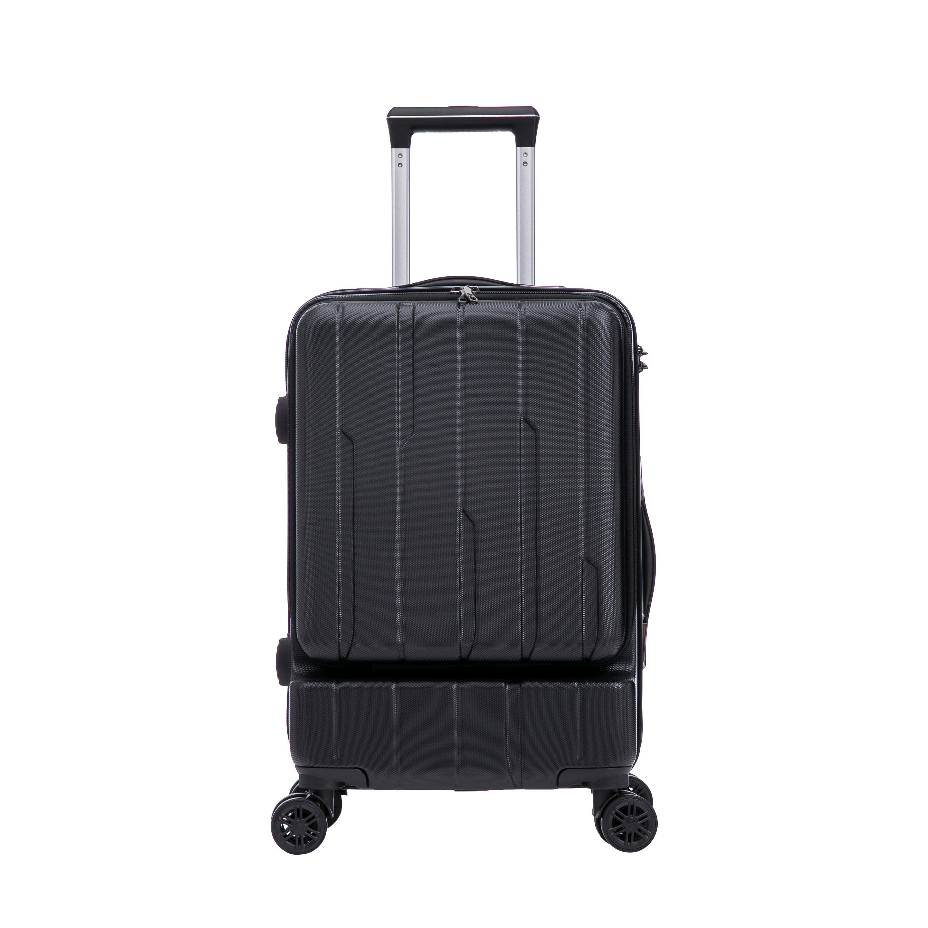 Reisekoffer Hartschalenkoffer mit Laptopfach DRAKE Grösse M schwarz