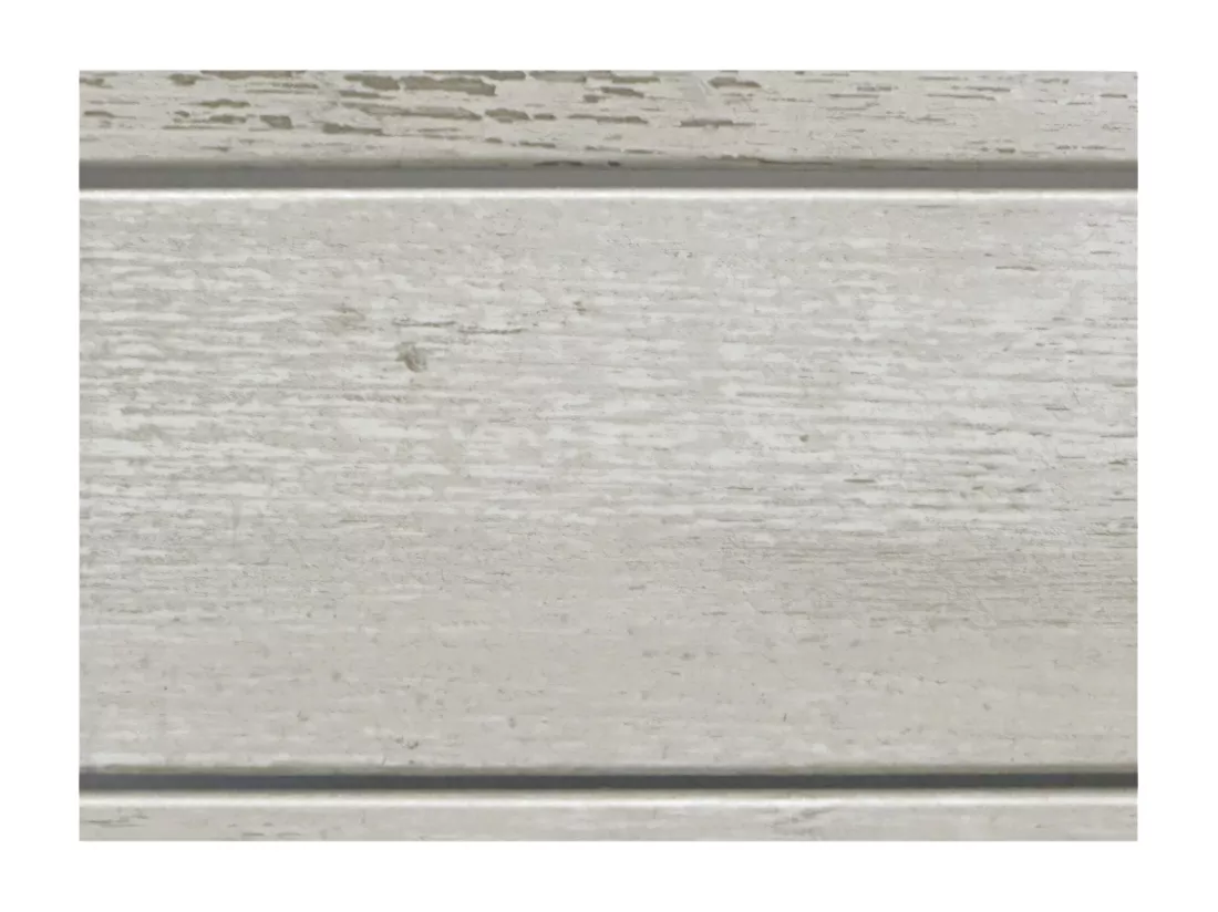 DHOME Tête de lit en bois recyclé MDF Palet Style Horizontal 160x46cm Lits 150/160 - BlancoMadera