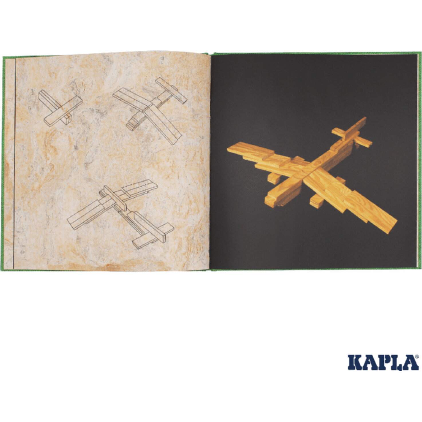 KAPLA-Buch 3 Grün