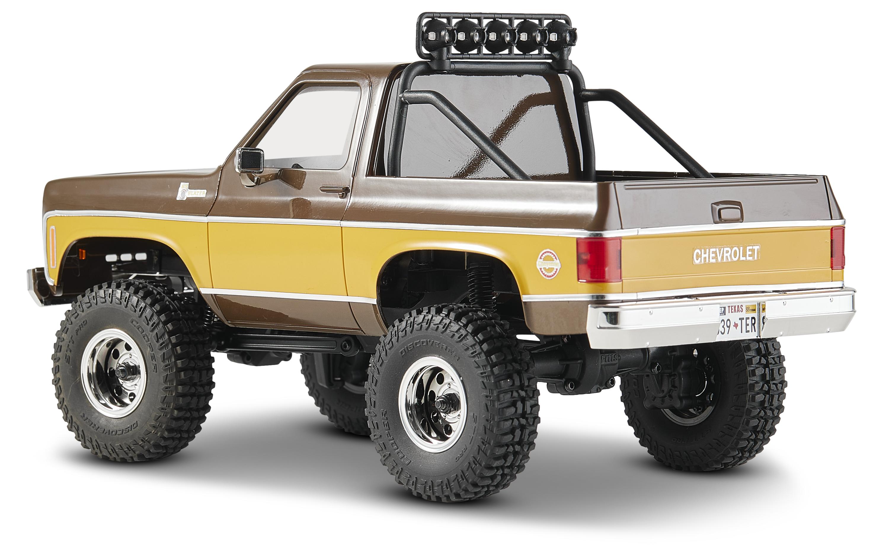 Scale Crawler Chervolet K5 Blazer, Braun, RTR, 1:24<br>FCX24 Mini Rock Crawler mit detaillierter Chevy Blazer Karosserie und 2-Gang Getriebe