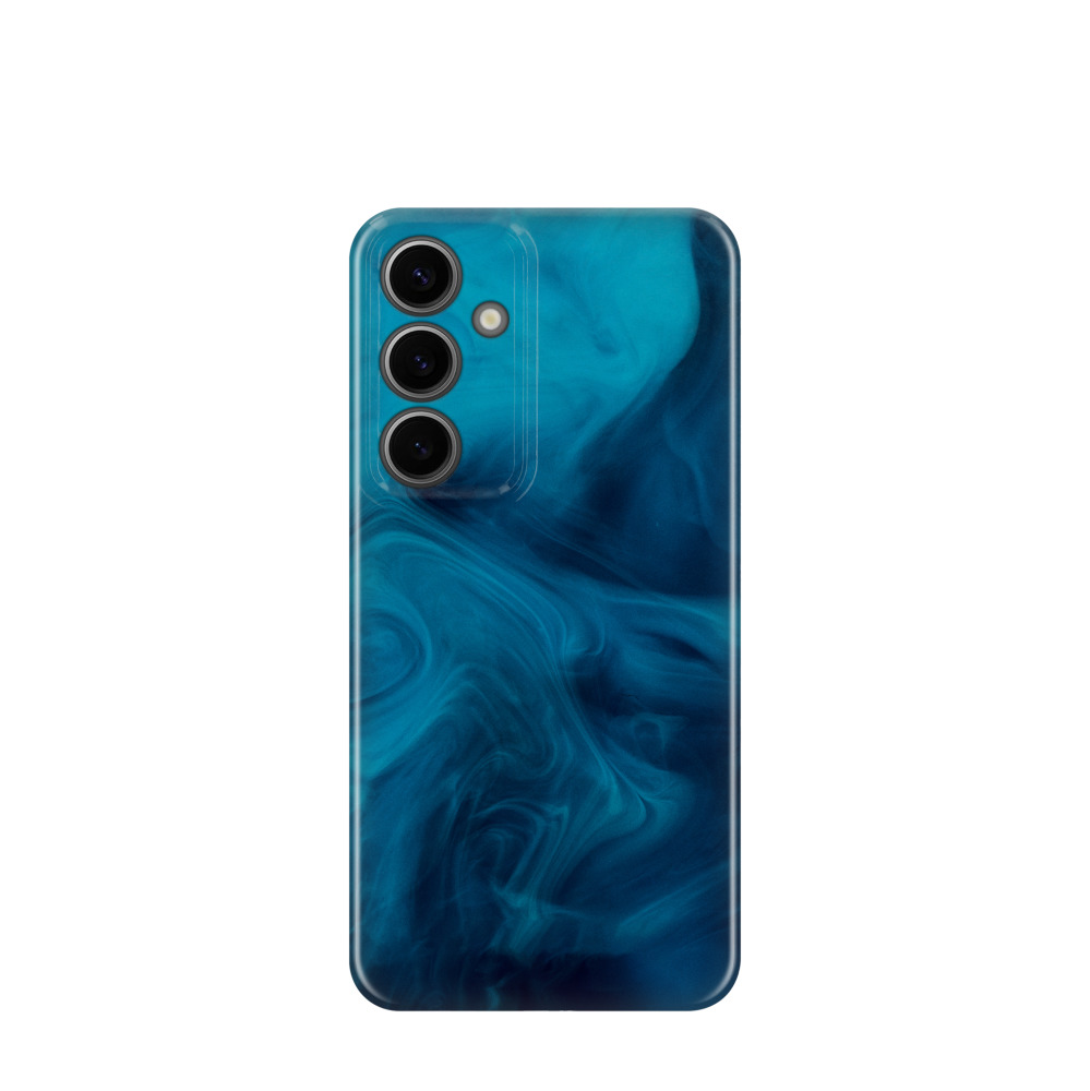 Samsung Galaxy S24 Plus Kunststoff Hülle Mystic Marmor - Blau