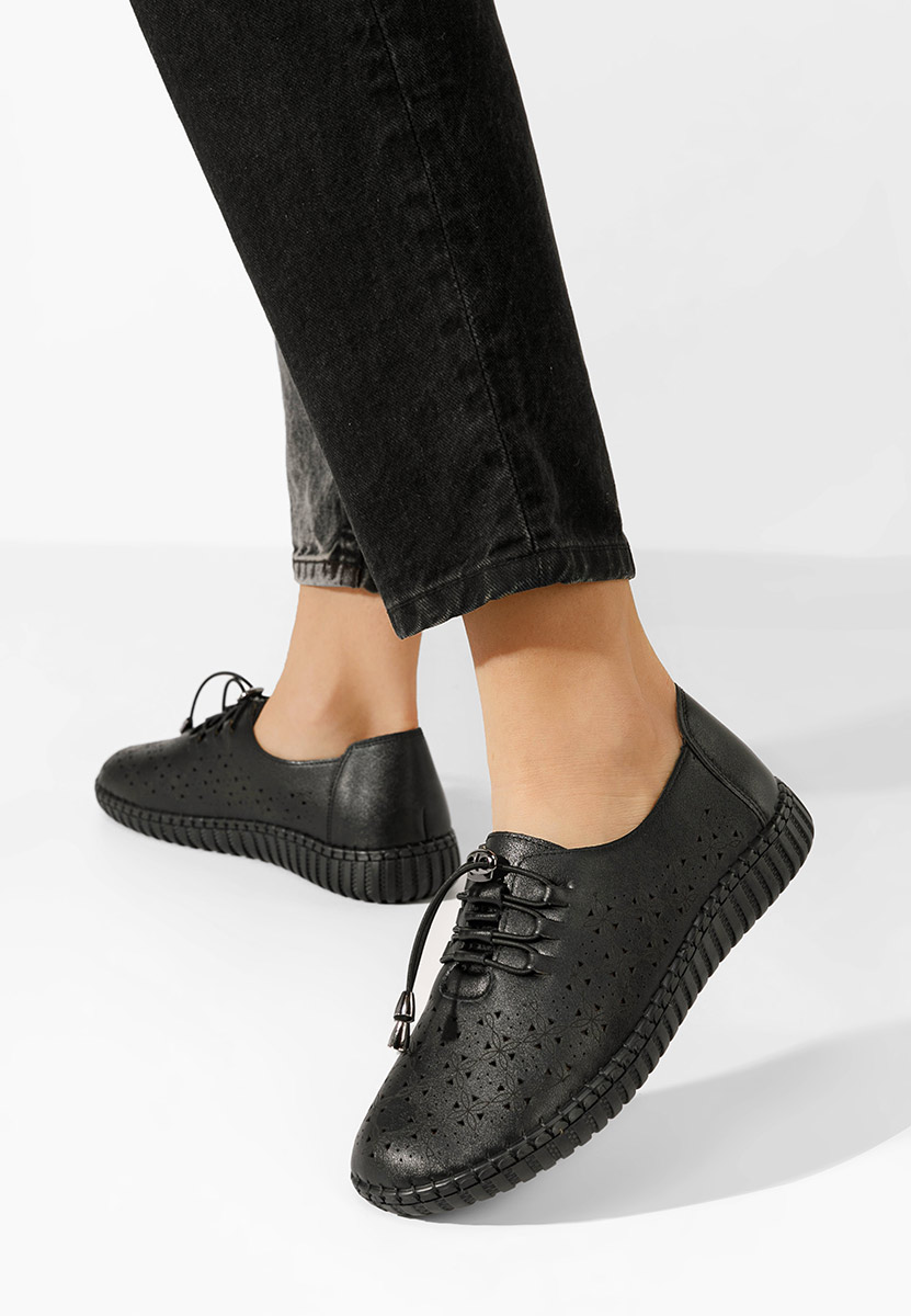 Chaussures casual femme noirs Emaly