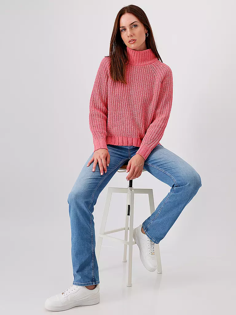 MONARI Rollkragenpullover  rosa