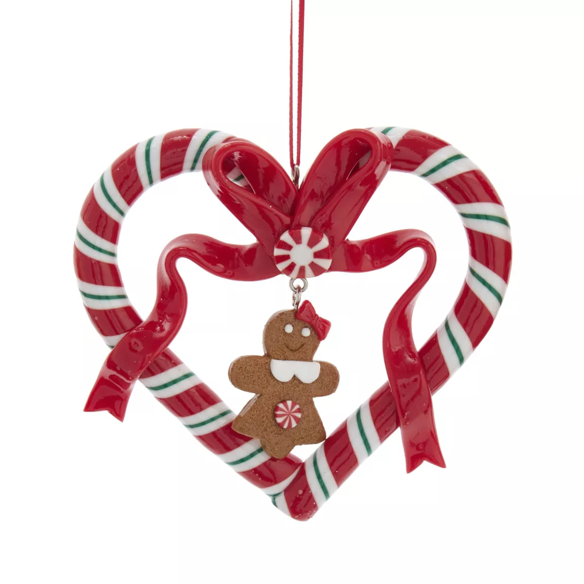 Suspension de Noël (H10 cm) Cœur Pain d'épices