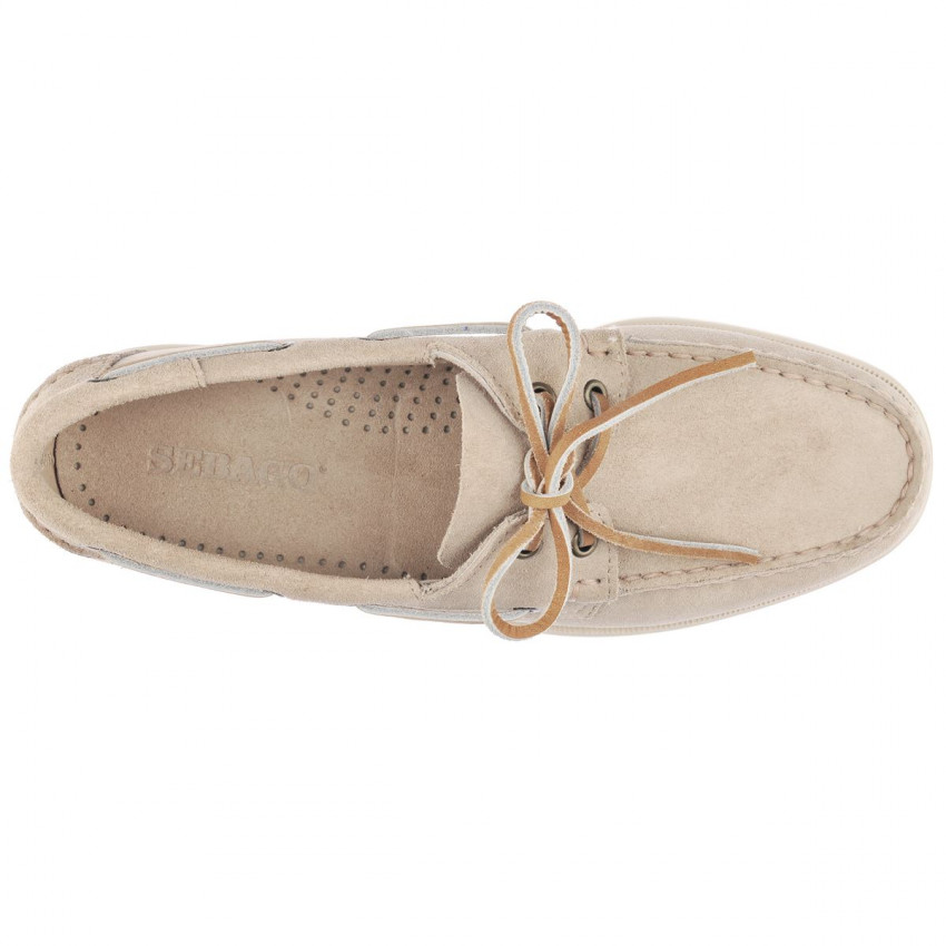 DOCKSIDES PORTLAND FLESH OUT Brown Taupe-Chaussures bateau pour homme en suede Portland