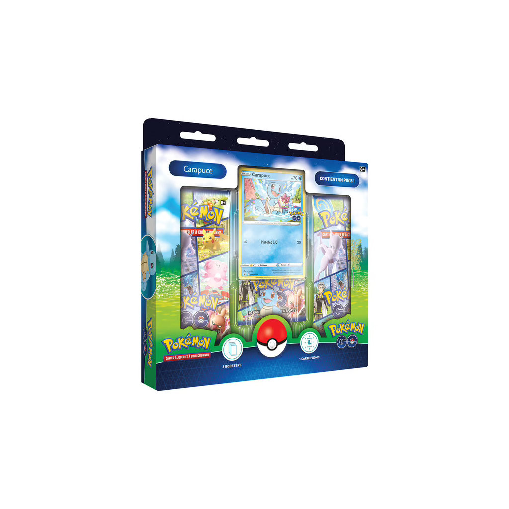 Pokémon GO01 : Coffret Pin's Octobre 2022 - Carapuce