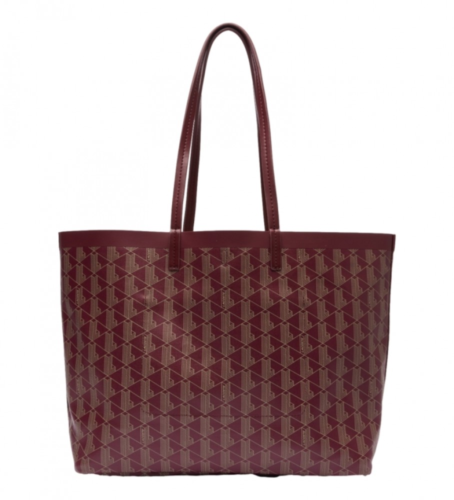 Sacola de compras Lacoste marrom