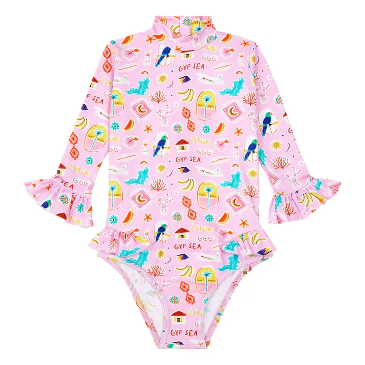 Lison Paris Maillot de Bain Anti-UV Matière Recyclée Gypsea | Rose