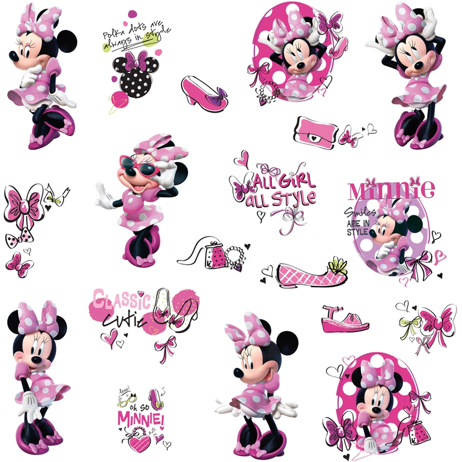 Room Mates  Minnie Fashionista Mehrfarbig