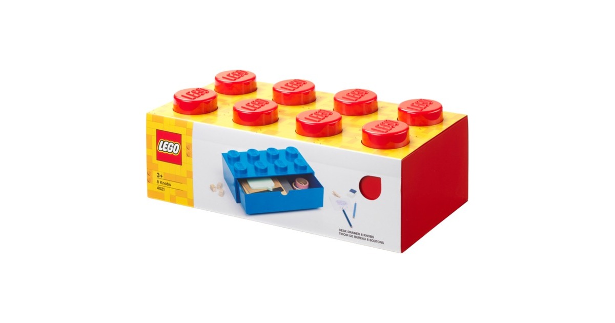 Room CopenhagenLEGO Desk Drawer 8 opbergdoos  (Rood)
