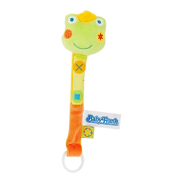 Schnullerkette Textil Frosch, 1 St