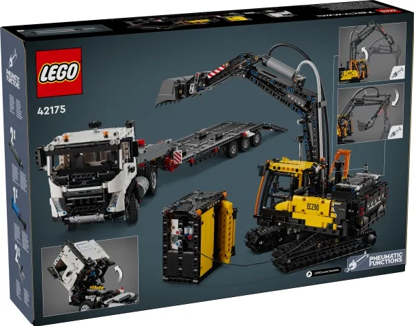 LEGO Technic 42175 Volvo FMX-lastbil og EC230 elektrisk gravemaskine
