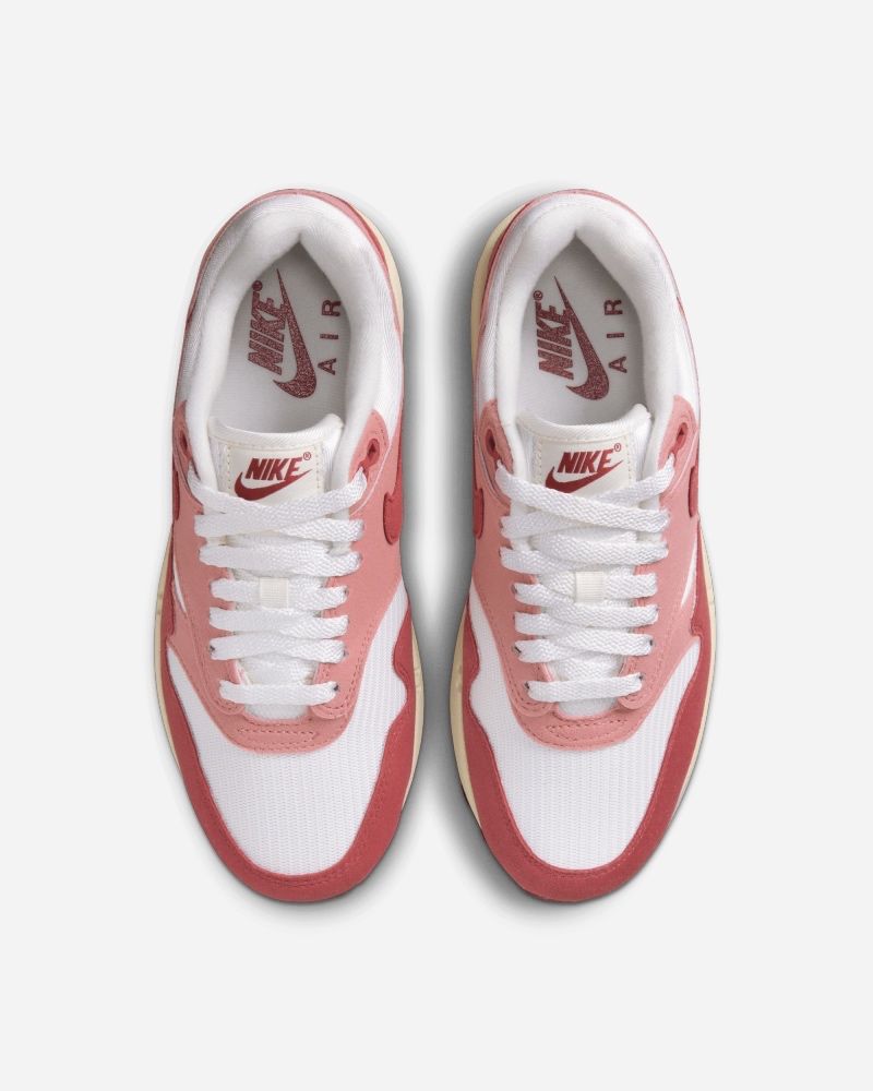Chaussures Nike Air Max 1 '87 Blanc & Rouge pour femme