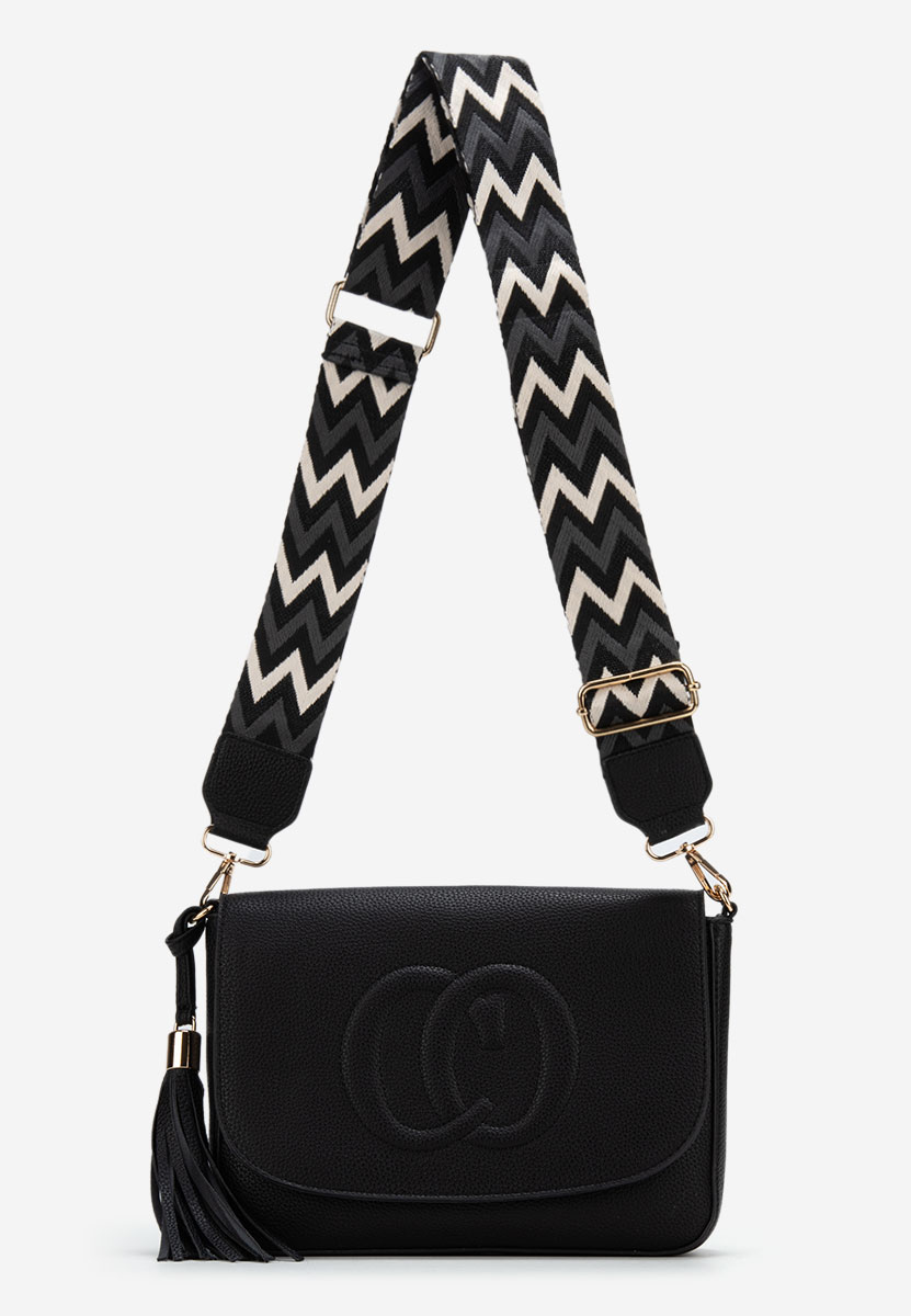 Sac bandoulière femme noire Triumpha Winter