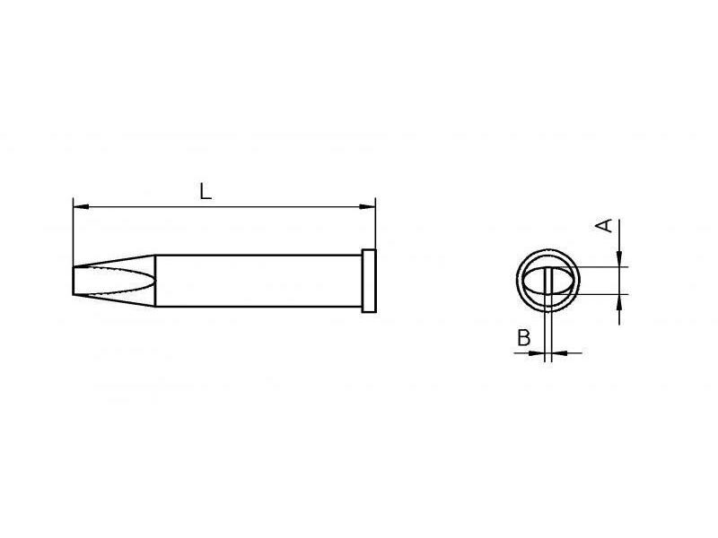 Weller Lötspitze XT C Meisselform 3.2 mm Ersatzspitze