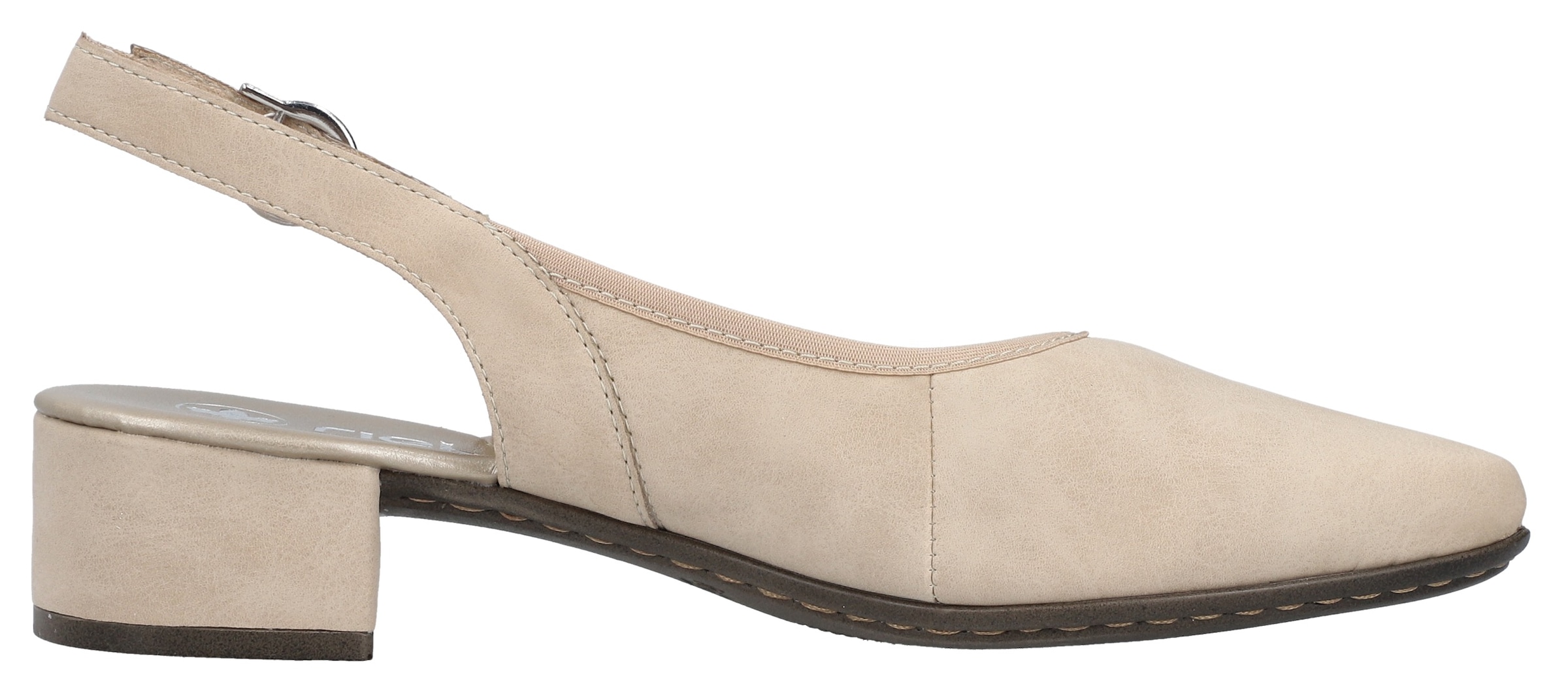 Rieker Slingpumps  , Abendschuh, Sommerschuh, Blockabsatz, mit verstellbarem Riemchen