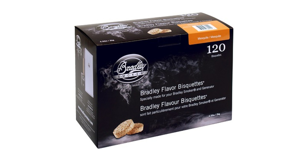 BradleyMesquite Wood Briketten rookhout  (120 stuks)