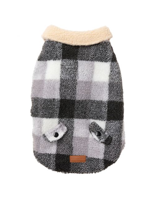 Fuzzyard The Lumberjack Grijs&Wit - Hondenkleding
