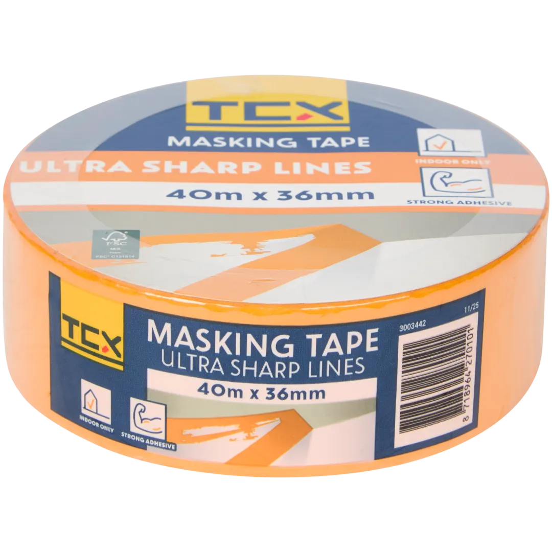 TCX afplaktape 40 m x 36 mm